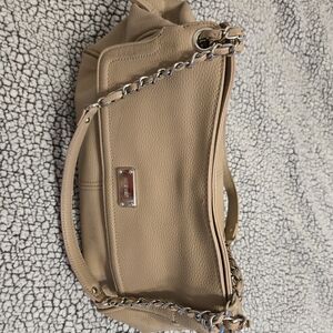 Nine West Tan Shoulder Bag with Chain Strap